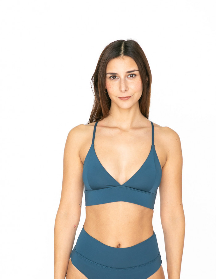 Comprar Top Bikini Alva Azul Majolica De Dedicated En Sommes Demode