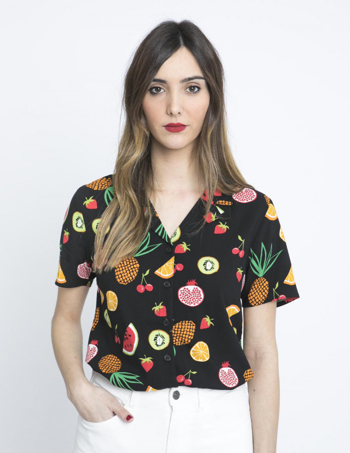 camisa de frutas